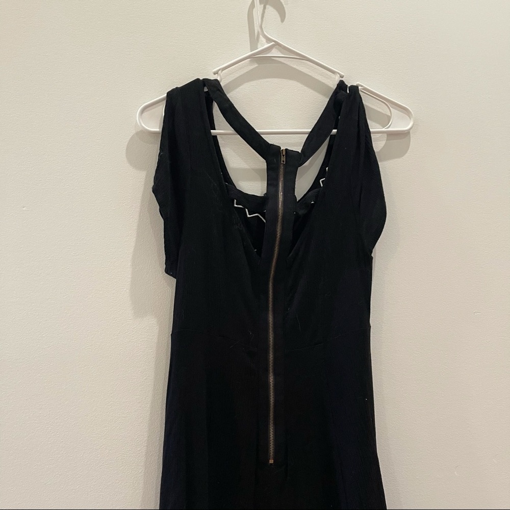 Brandy Melville Black and White Embroidered Romper - Picture 3 of 4
